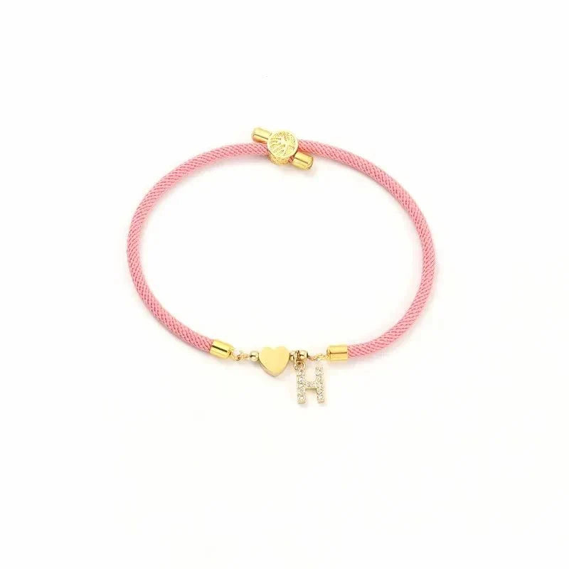 Maliben | Adjustable Shape Letter Initial Bracelets