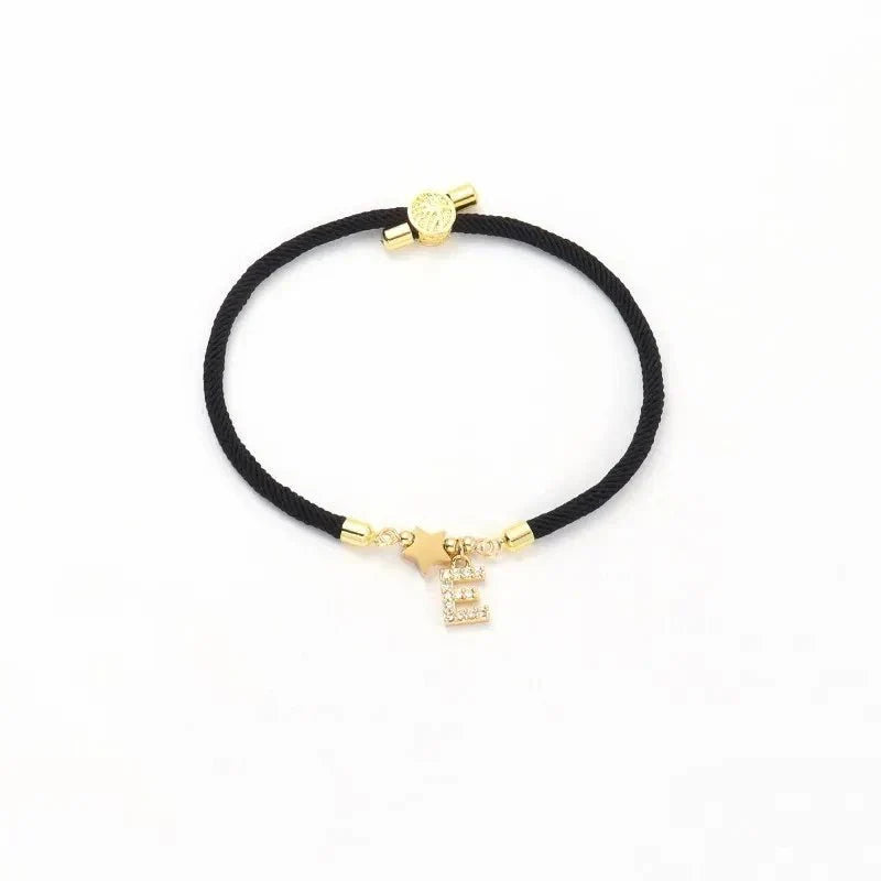 Maliben | Adjustable Shape Letter Initial Bracelets