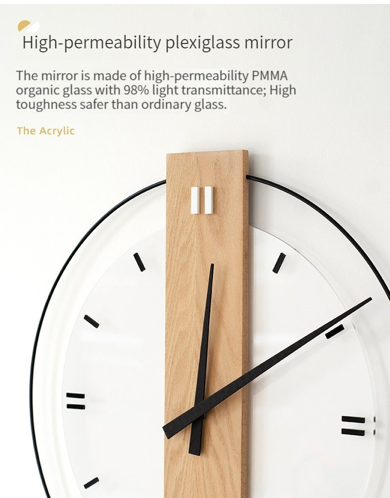 Maliben | Solid Wood Nordic Wall Decoration Clock 40cm