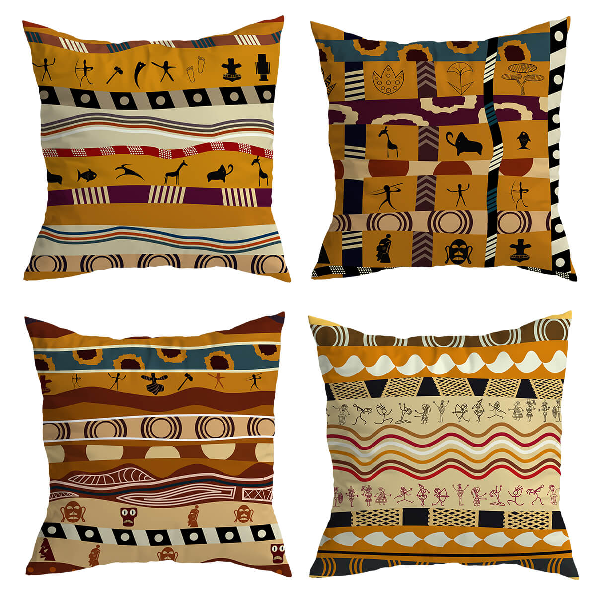 Maliben | Decorative Cushion With African Pattern