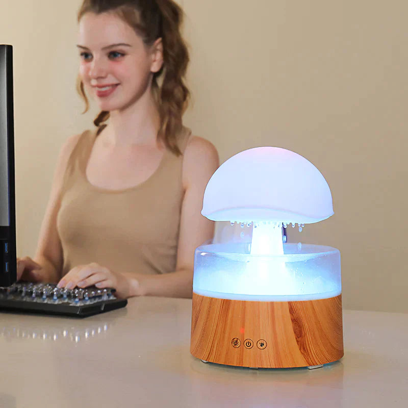 Maliben | Mushroom Cloud Rain Diffuser Relaxing Humidifier - Atumis