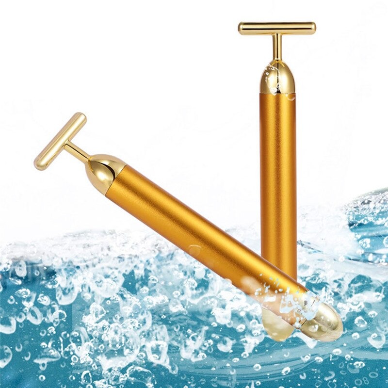 Maliben | Energy 24K Gold T Beauty Bar Facial Roller Massager
