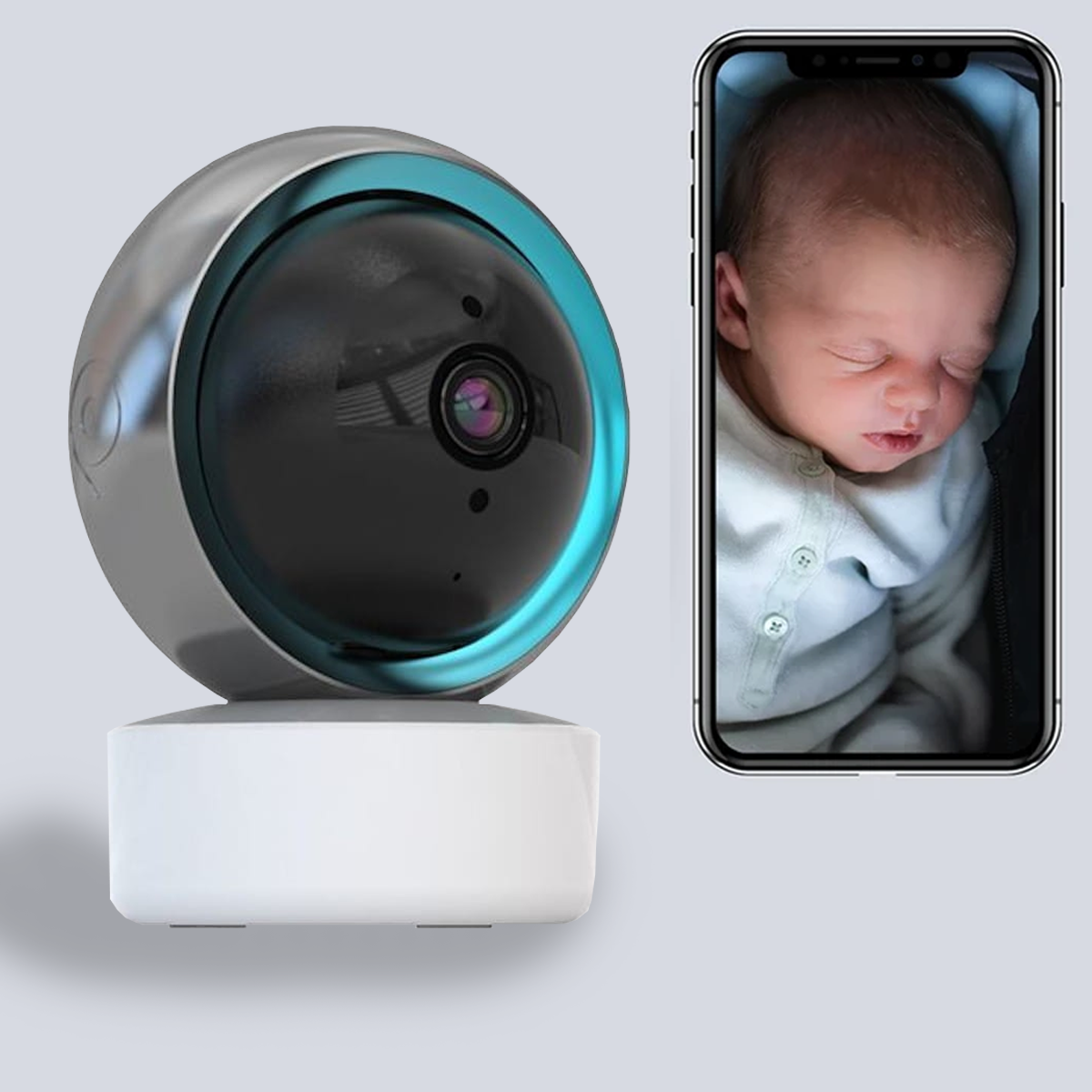 Maliben {SALE} Wireless HD Smart Baby Monitor with Night Vision - With Mobile App