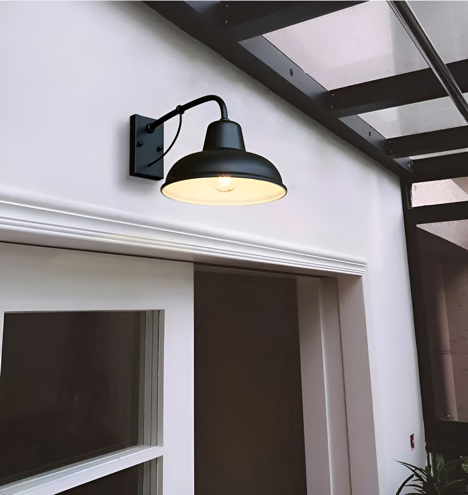 Maliben | Rustic Iron Wall Lamp - Vintage Outdoor Lighting