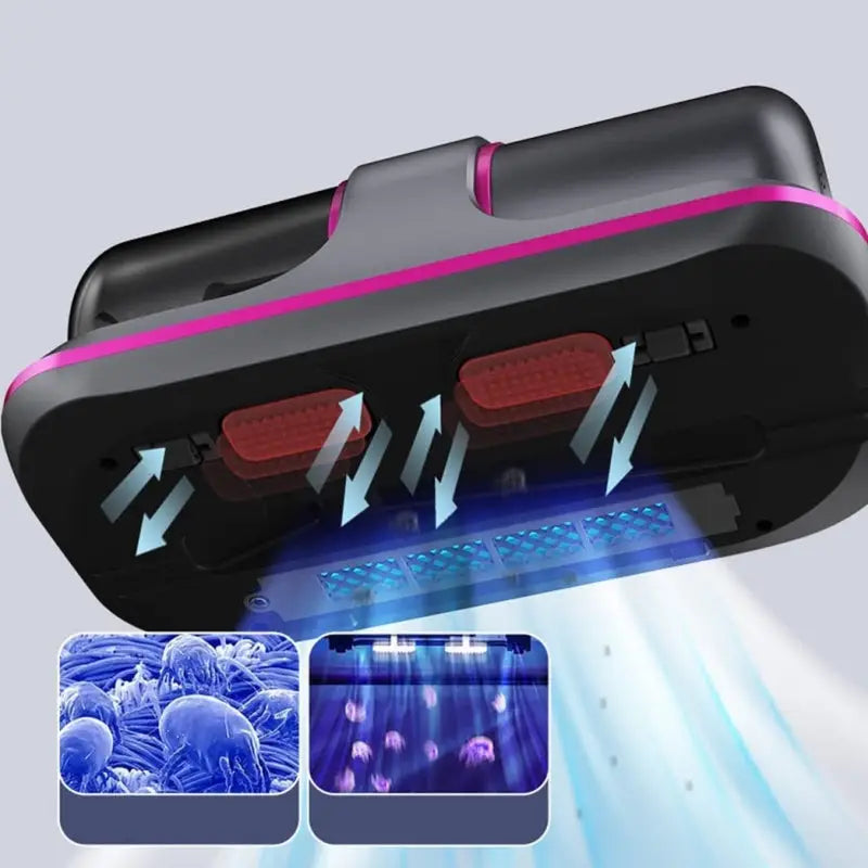 Maliben | Wireless HAnd Vacuum Cleaner - Anti-Dust Mite - Uv and Vibration