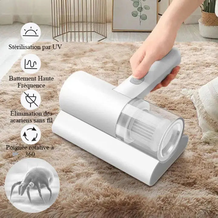 Maliben | Wireless HAnd Vacuum Cleaner - Anti-Dust Mite - Uv and Vibration