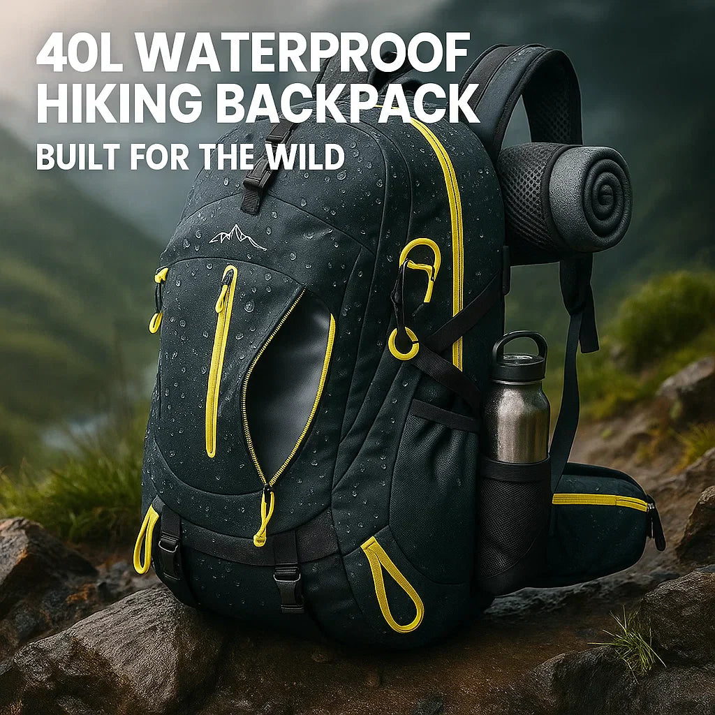 Maliben | 40l Waterproof Hiking Backpack With Multiple Compartments For Outdoor Adventures And Travel