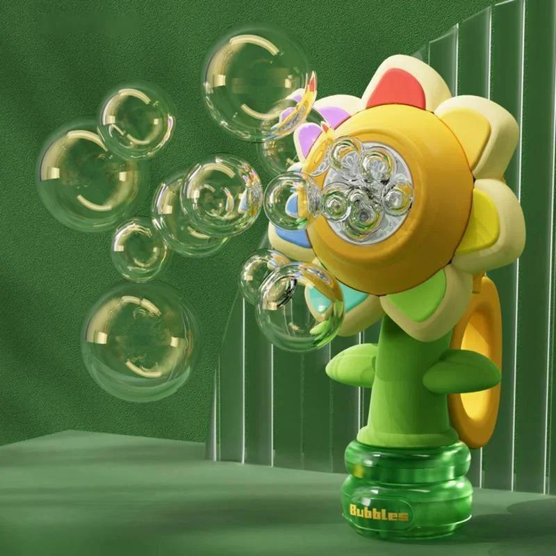 Maliben | Bubbleblossom | Magical Bubble Fun - Automatic Sunflower Bubble Machine