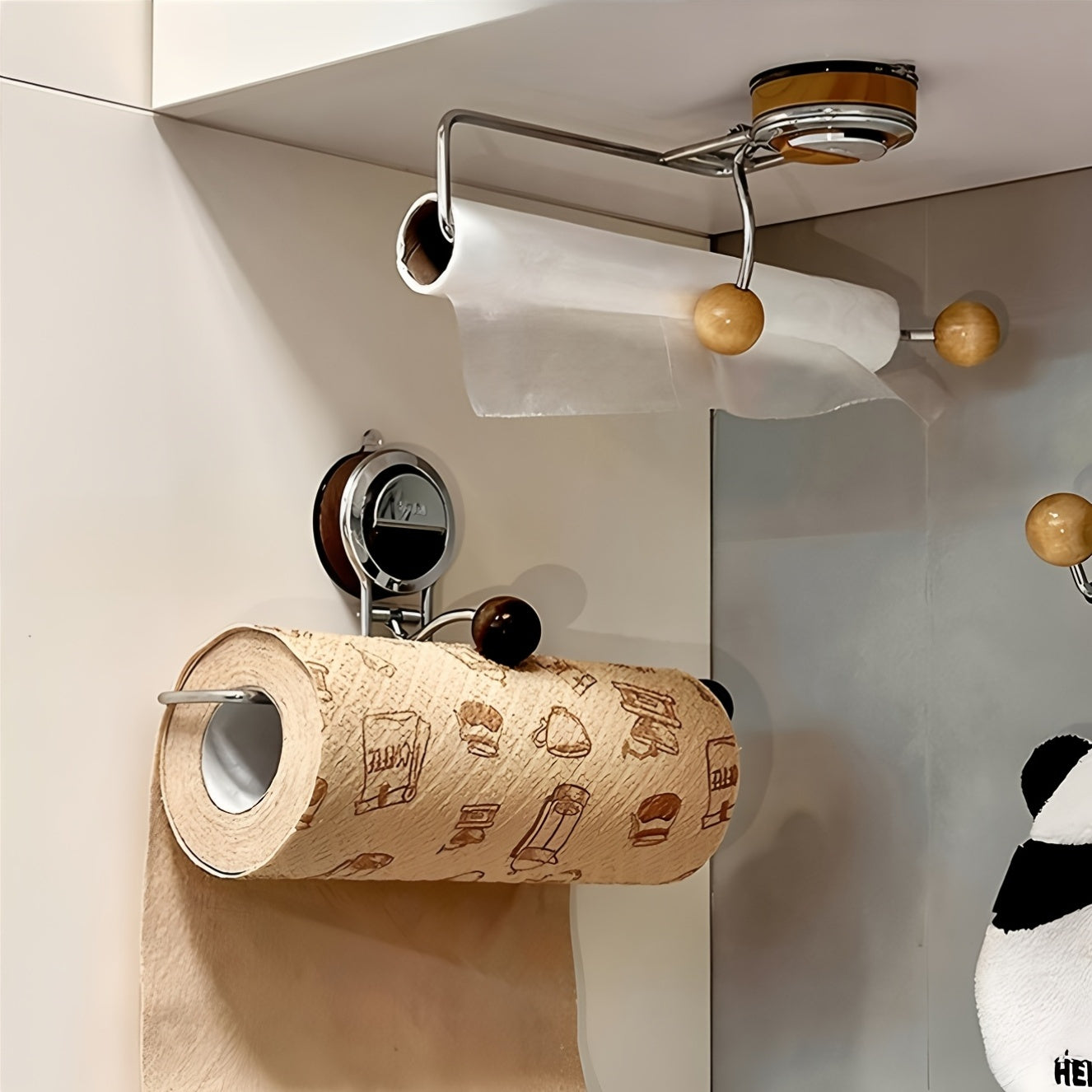 Maliben | Kitchengrip Roll Holder Stainless Steel Paper Towel Holder With Suction Cup