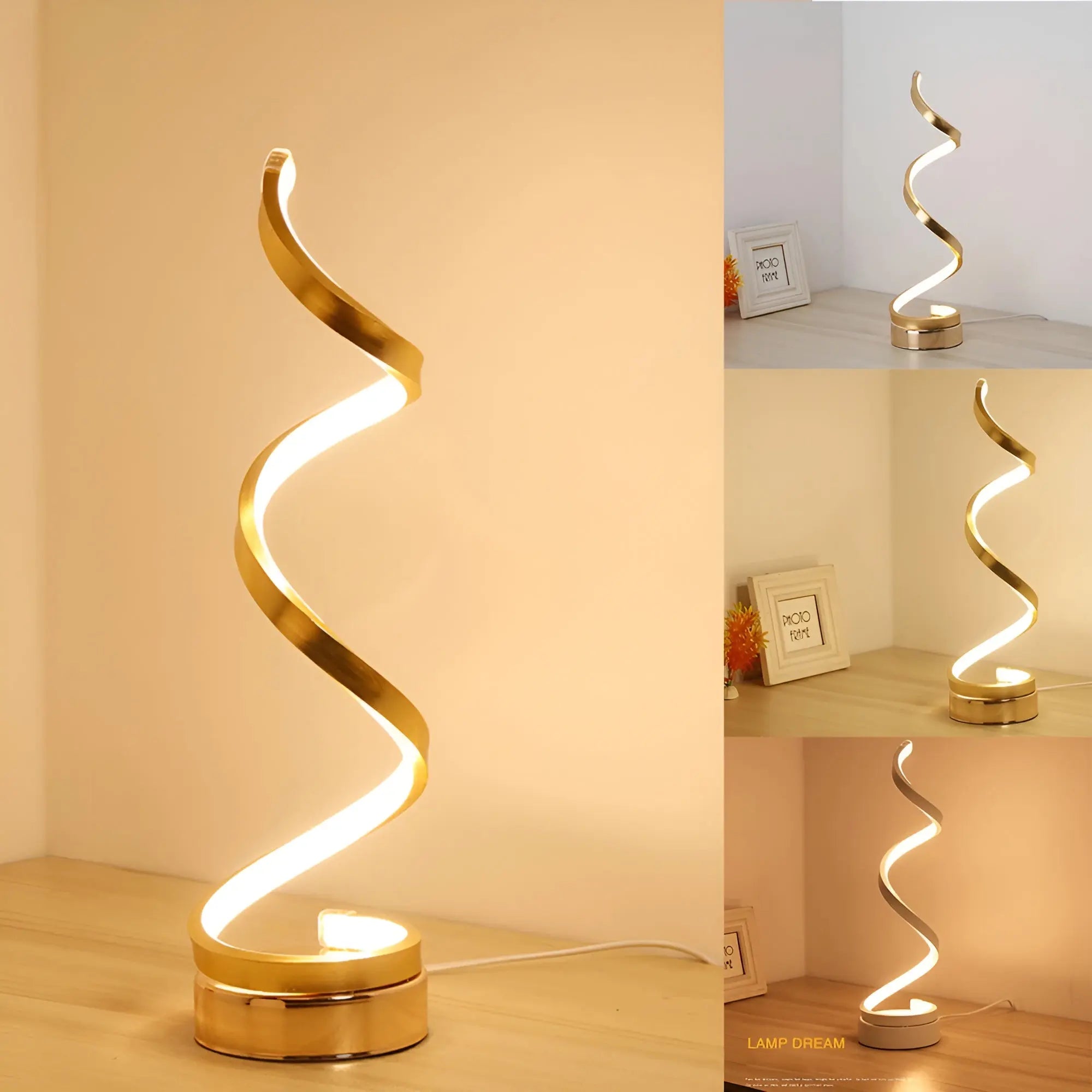 Maliben | Elegant Spiral Glow Led Desk Lamp – Energy Efficient, Sustainable & Eye-Friendly Design