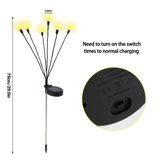 Maliben | (8 Pieces) Solar Firefly Lights — Enchant Your Nights With Magical, Limitless Sparkle
