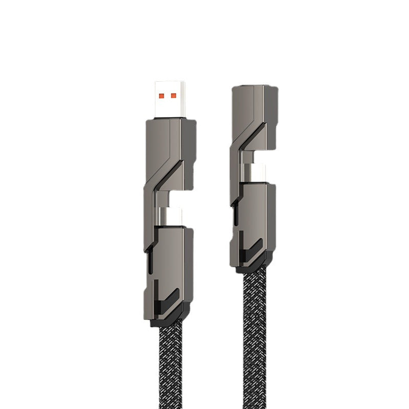 Maliben | 4-In-1 Braided Anti-Tangle Charging Cable