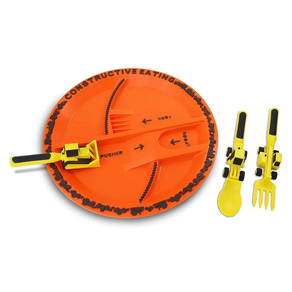 Maliben | Bulldozer Kids Cutlery Set - Constructofork