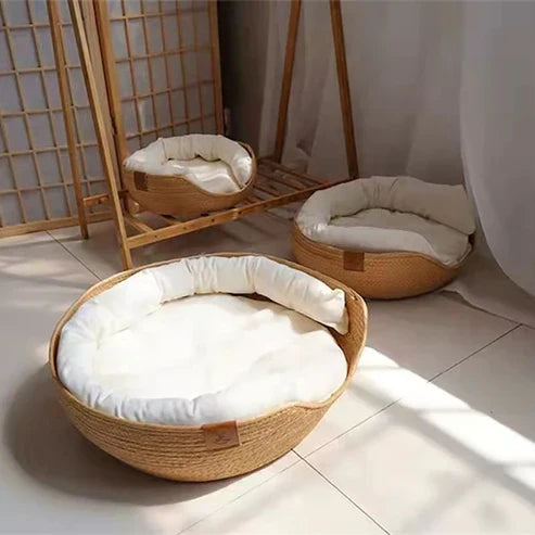 Maliben Bamboo Pet Bed — Breathable Bed for Dogs & Cats
