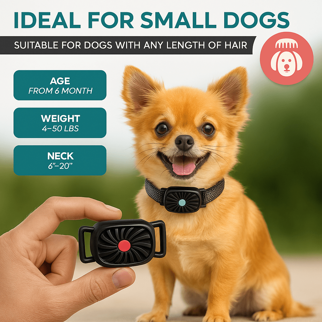 Maliben | BarkLess Nano – Gentle Anti-Bark Collar for Puppies & Small Dogs