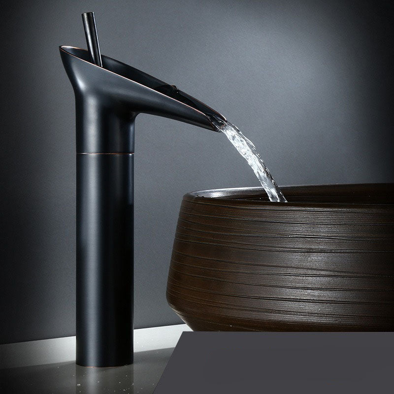 Maliben | Waterfall Antique Faucet Bathroom Sink Faucet Brass Sink Mixers