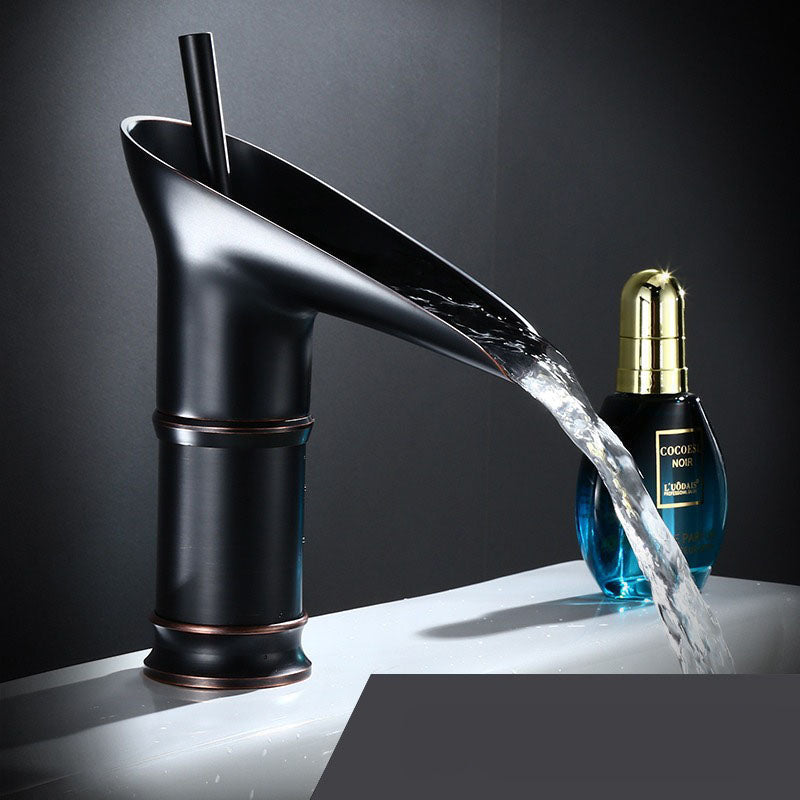 Maliben | Waterfall Antique Faucet Bathroom Sink Faucet Brass Sink Mixers