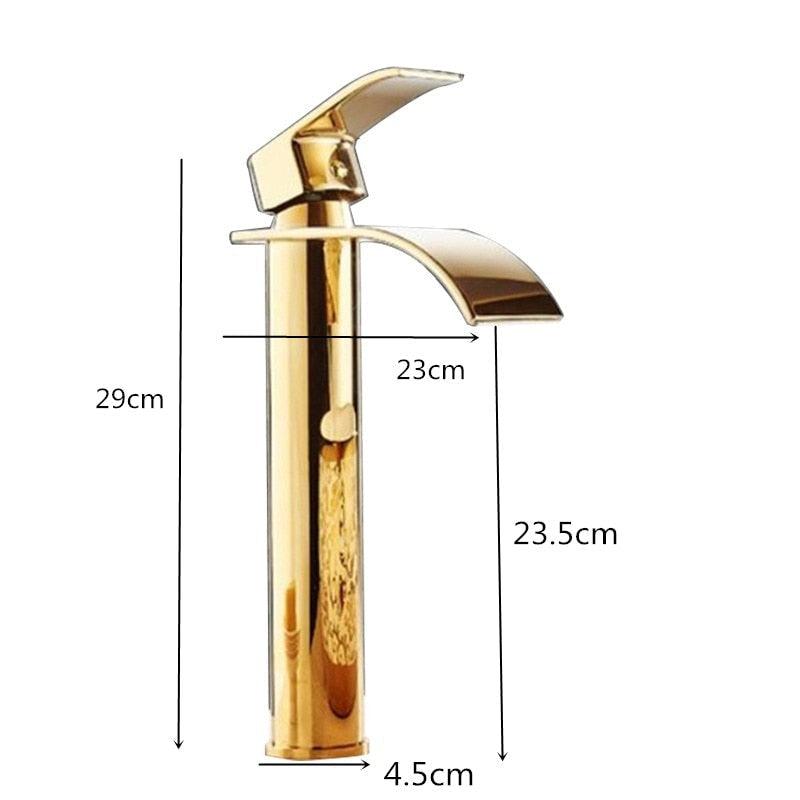 Maliben | Vanity faucet waterfall faucet brass vanity faucet mixer tap