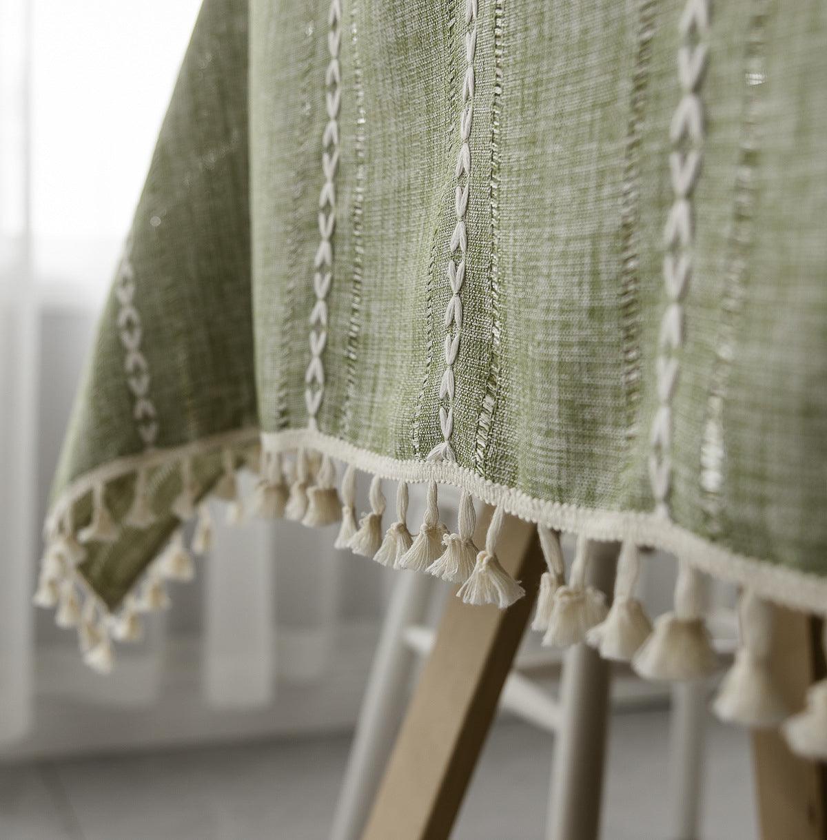 Maliben | Batillo Linen Tablecloth | Tablecloth, Indoor & Outdoor