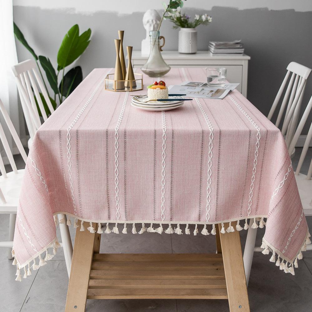 Maliben | Batillo Linen Tablecloth | Tablecloth, Indoor & Outdoor