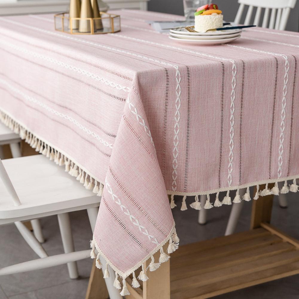 Maliben | Batillo Linen Tablecloth | Tablecloth, Indoor & Outdoor