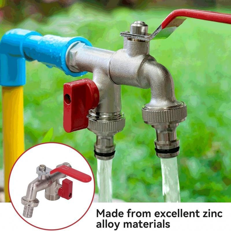 Maliben | Dual-Outlet Stainless Garden Faucet – Rustproof 2-Way Tap With Quick Connect & Independent Valves