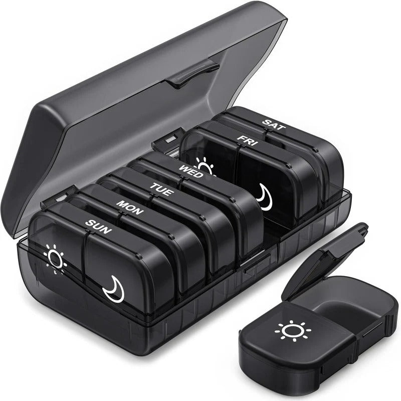 Maliben | Am Pm Weekly Pill Organizer – Travel-Friendly, Large Capacity & Bpa-Free