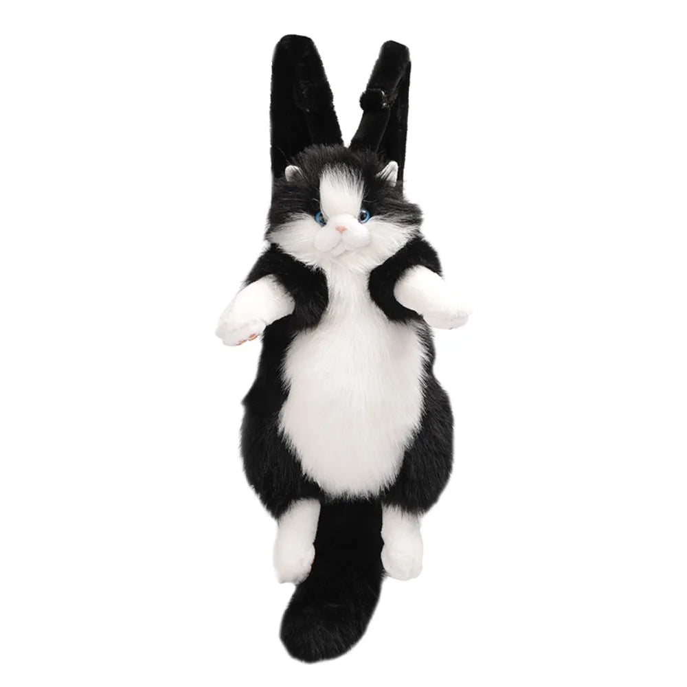 Maliben | Realistic Cute Plush Cat Backpack