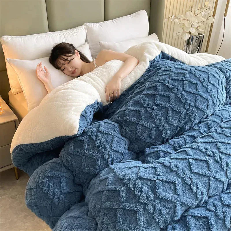 Maliben | Serenesleep Winter Duvet Cover - Luxury Cashmere Fleece Duvet For Ultimate Winter Comfort