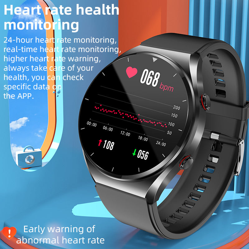 Maliben | One-Click Blood Sugar|Blood Glucose Blood Pressure Ecg|Ecg Hrv Heart Rate Monitor Health Smart Watch