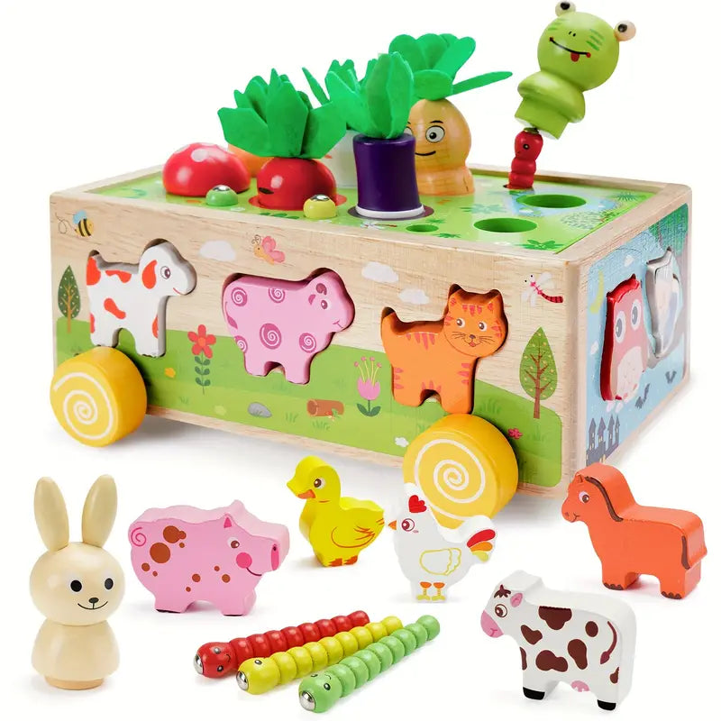 Maliben | Multifunctional Wooden Toy Cube - For Educational Adventures