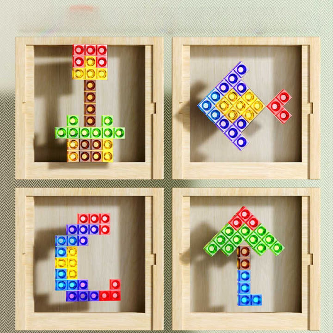 Maliben | Magical Tetris Game Made Of Wood (Standard Model)