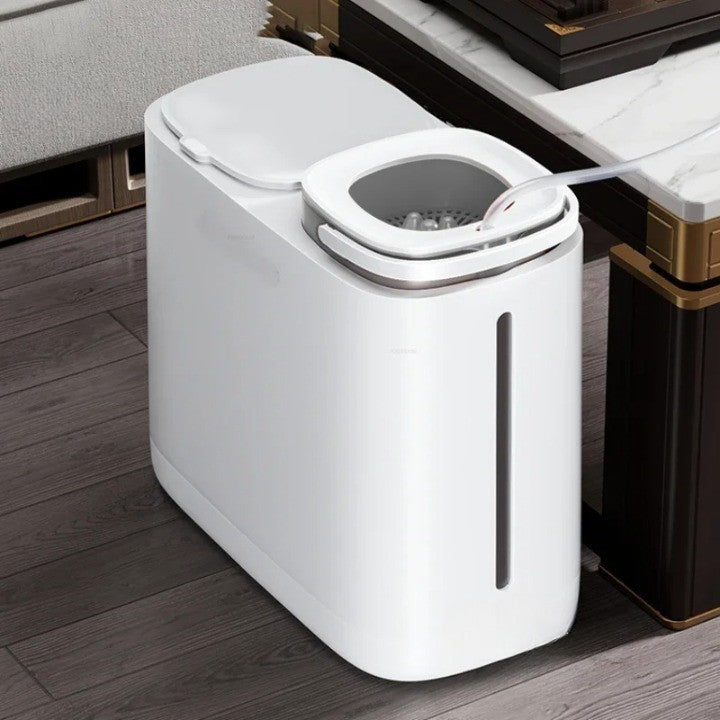Maliben | Dual Compartment Dry Wet Section Efficient Modern Home Trash Can