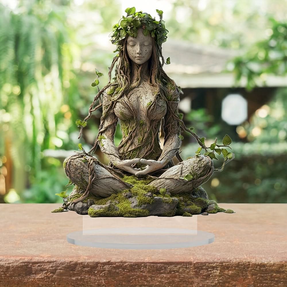 2d Bohemian Goddess Statue Acrylic Decorative Sculpture — Maliben home decor