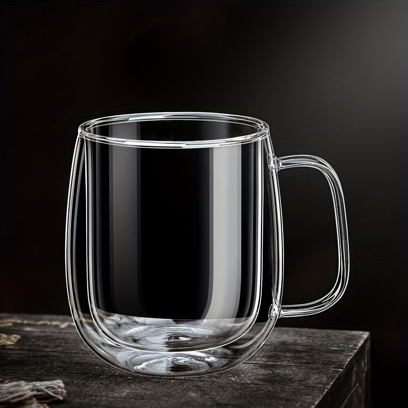 Maliben | Thermosip Double-Walled Glass Mug – Borosilicate Glass, Heat Resistant & Elegant
