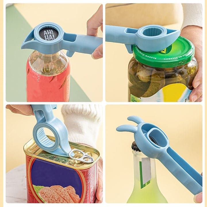 Maliben | Versapop - 4 In 1 Bottle Opener - Practical Bottle Opener - Compact Design - Ideal For All Occasions