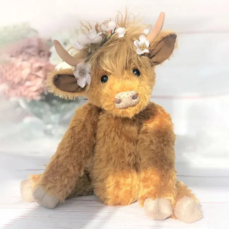 Maliben | Plush Cuddle Cushion Highland Cow Toy