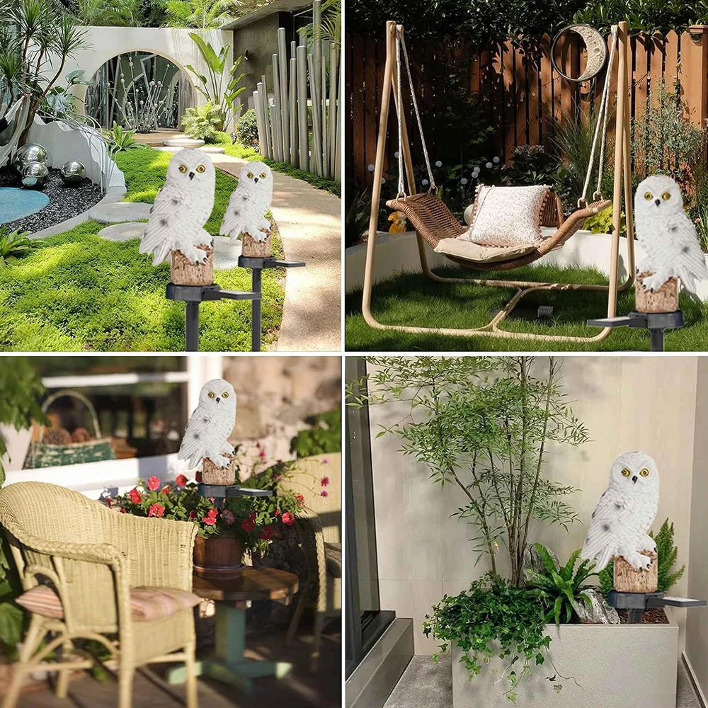 Maliben | Garden Light Solar Owl Outdoor Led Set