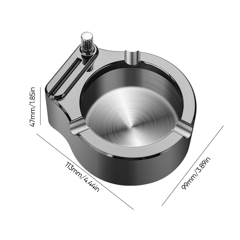 Maliben | Retro Metal Ashtray, Cigarette Lighter
