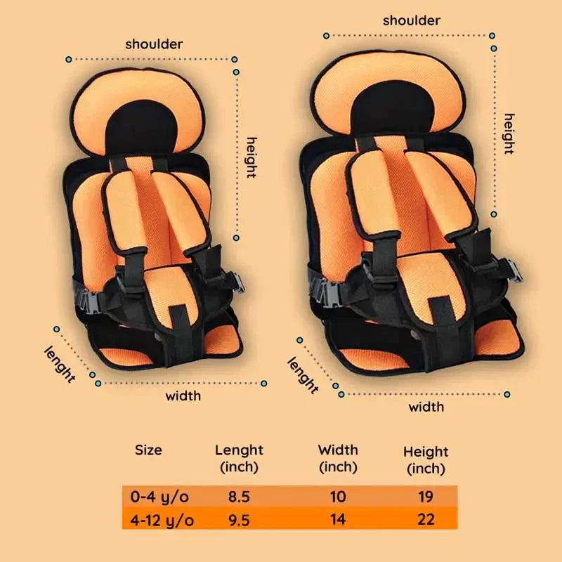 Maliben Travel Car Seat Portable Toddler Booster Safety Compact Harness Foldable