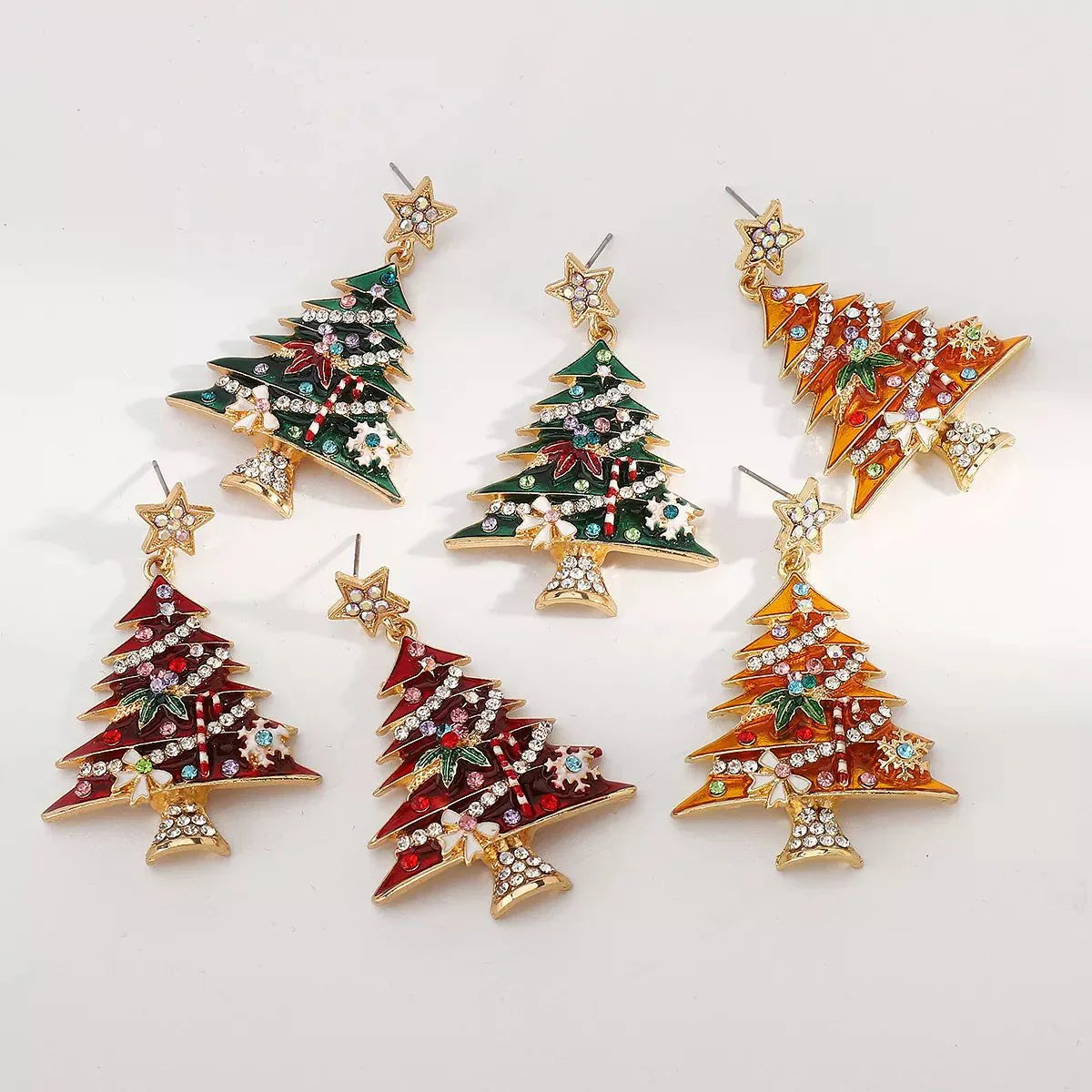 Maliben | Christmas Tree Dangle Earrings