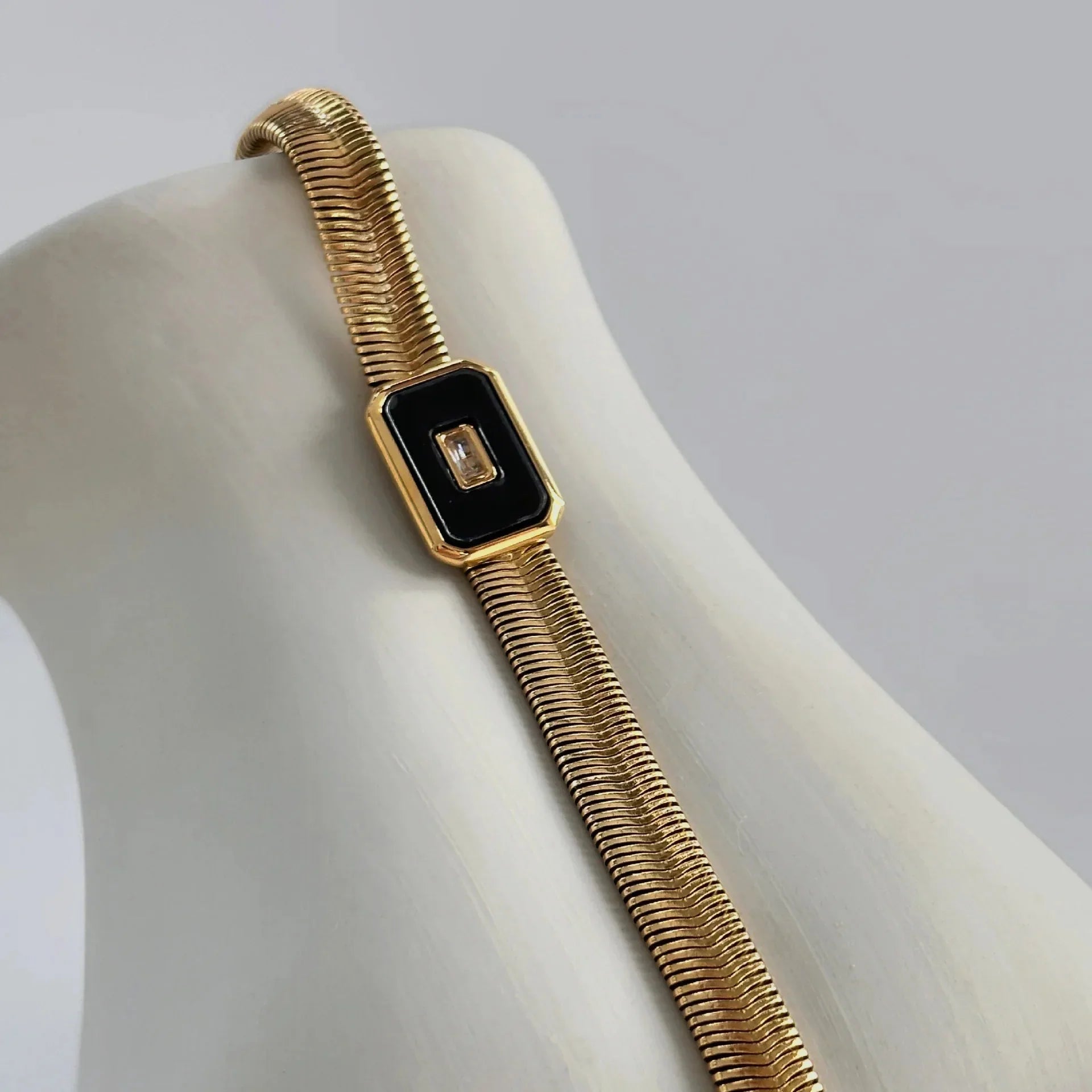 Maliben | Chunky Chain & Herringbone Bracelets