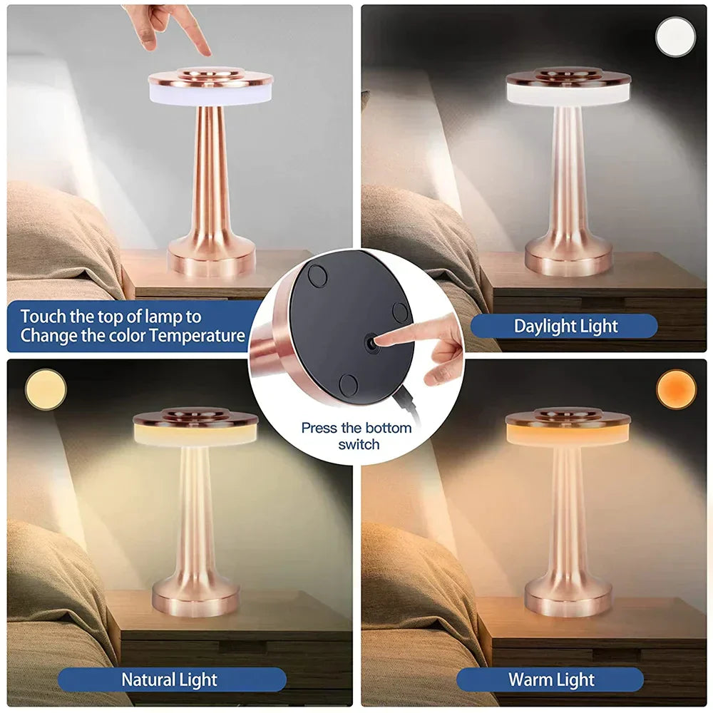 Maliben | Classic Wireless Portable Led Table Lamp - Lumicrest