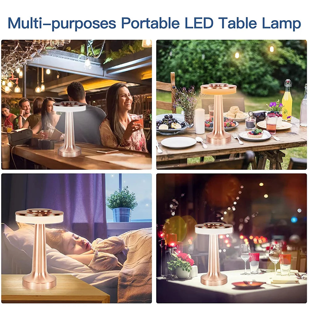 Maliben | Classic Wireless Portable Led Table Lamp - Lumicrest