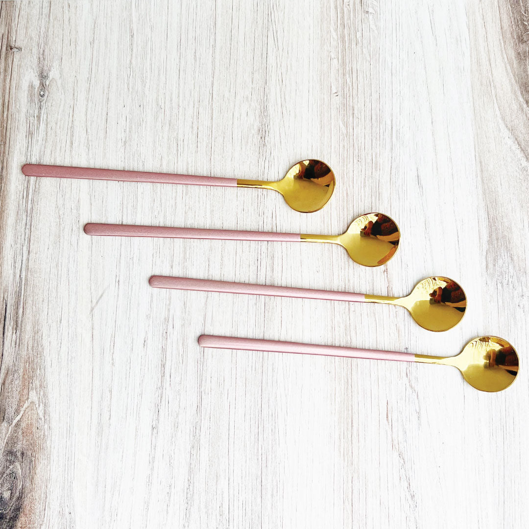 Maliben | Trendy Espresso & Dessert Spoon Set with 4 Pieces