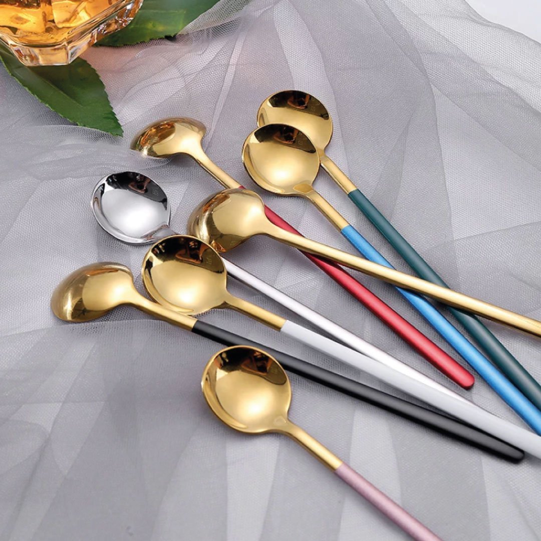 Maliben | Trendy Espresso & Dessert Spoon Set with 4 Pieces