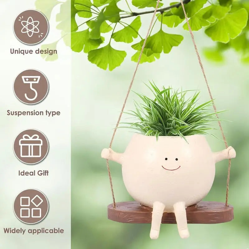 Maliben | Hanging Planter With Smiling Face