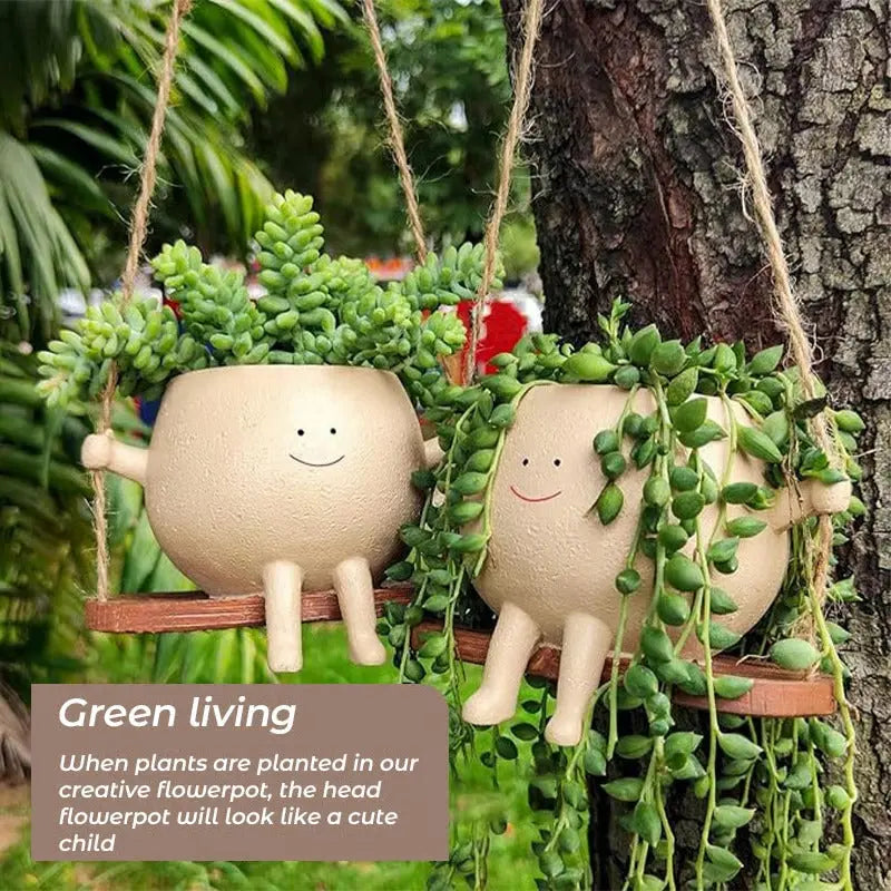 Maliben | Hanging Planter With Smiling Face