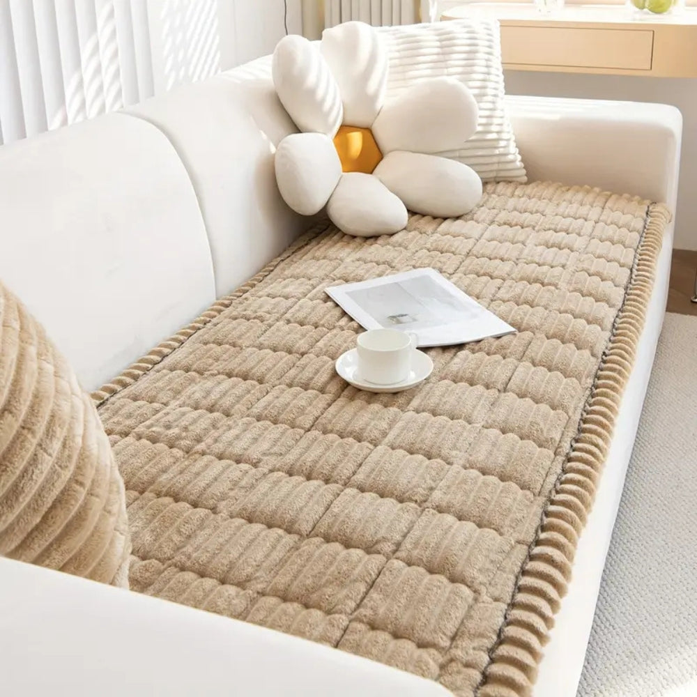 Maliben | Flannel Sofa Cover Quilted Design
