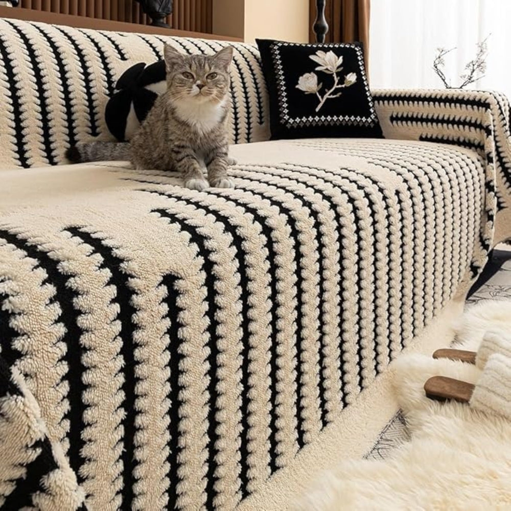 Maliben | Sofa Cover Vintage Tufted Microfibre Design